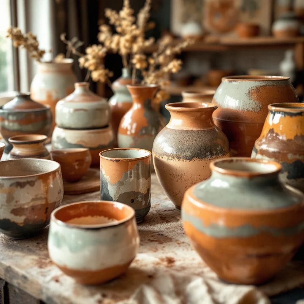 Artisan Ceramic Bowl & Vase Collection